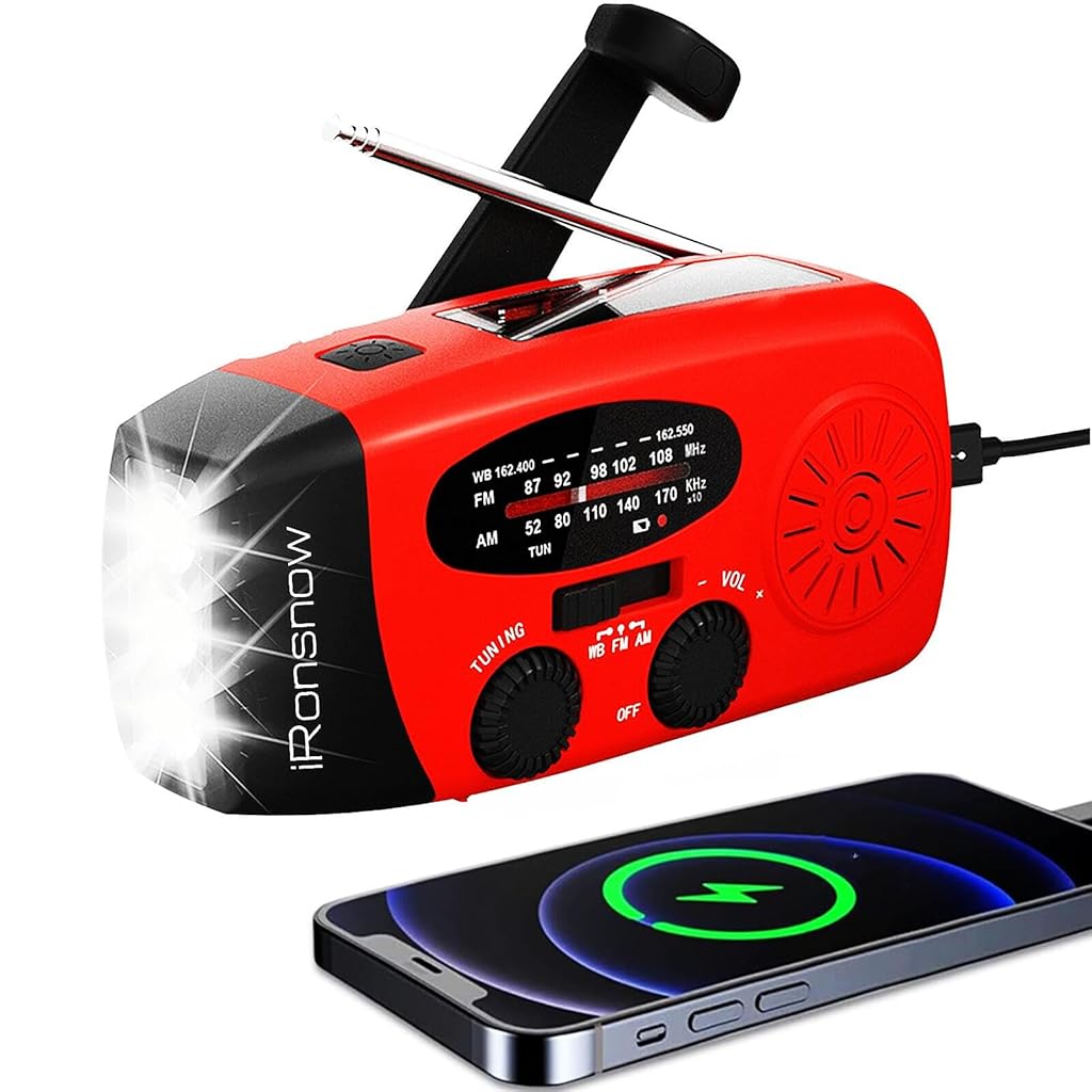 ZORBES® Solar Emergency Hand Crank Weather Radio, ZORBES® Solar Emergency Hand Crank Weather Radio,